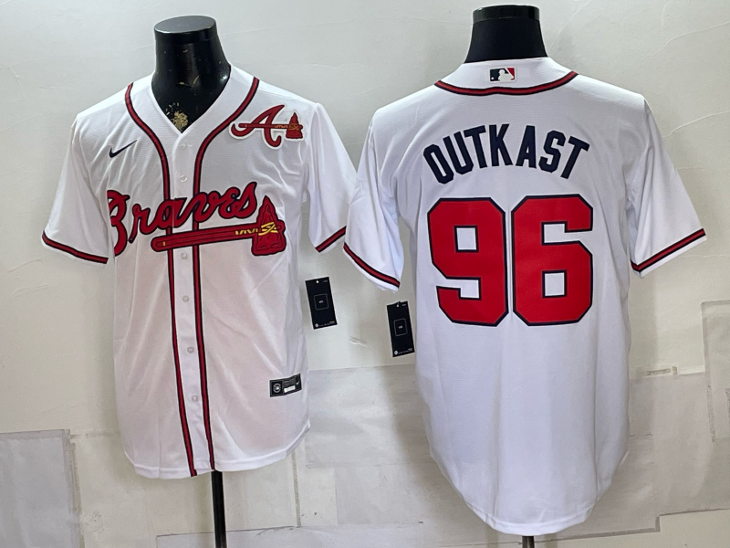 Men 2026 Atlanta Braves #96 Outkast white Game Nike MLB Jersey 0805003